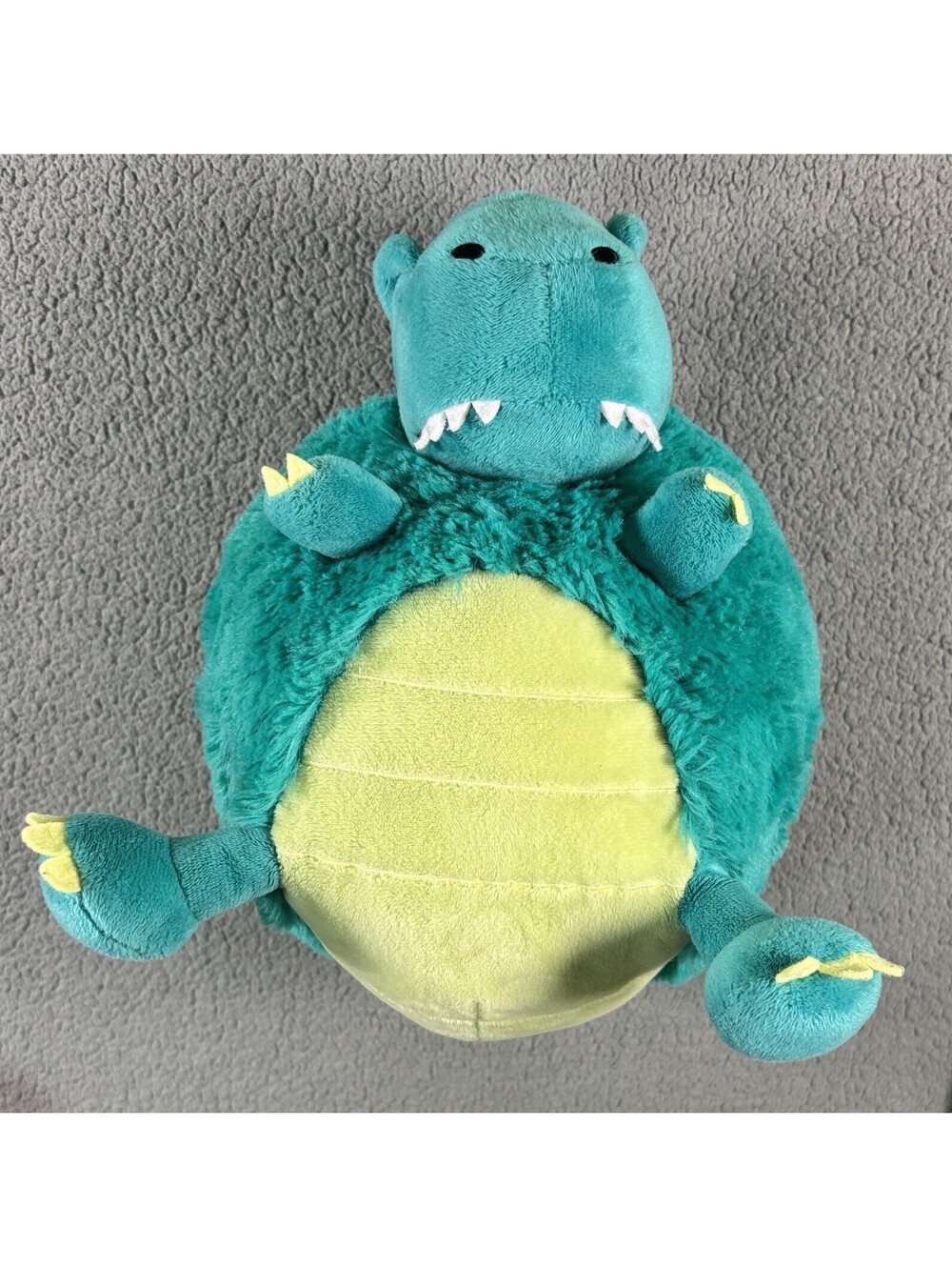 Squishable Trex Dinosaur Blue Green Plush Chubby Teal Stuffed Animal Toy 12" - Picture 3 of 6